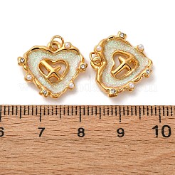 304 Stainless Steel Enamel Pendants&nbsp;STAS-U061-21G-01