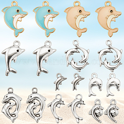Dolphins Alloy Pendants&nbsp;FIND-SC0016-40
