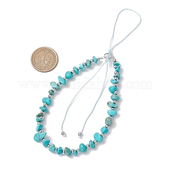 3Pcs Natural & Synthetic Mixed Stone Beaded Mobile Strips&nbsp;HJEW-JM03327