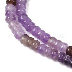 天然石アメジストビーズ連売り  蝶結び  12x6mm  穴：0.8mm  約32個/連  15.16''（38.5センチメートル）&nbsp;G-P595-A04-01