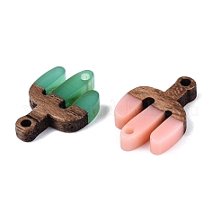 Cinco de Mayo Resin & Walnut Wood Connector Charms&nbsp;RESI-N053-37