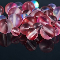 3 Style Synthetic Moonstone Beads Strands&nbsp;G-SZ0001-82