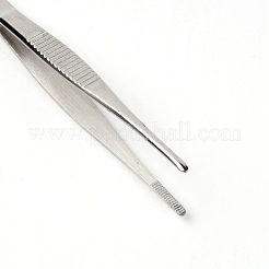 304ステンレスピンセット  ステンレス鋼色  12.5x0.95x2cm&nbsp;TOOL-WH0133-82B