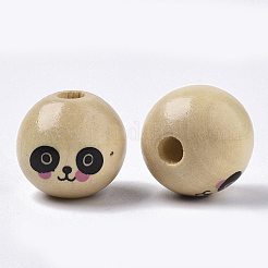 Natural Wood European Beads&nbsp;X1-WOOD-S055-16B