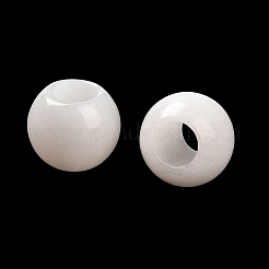 Natural White Jade European Beads&nbsp;LS-G-R488-01H