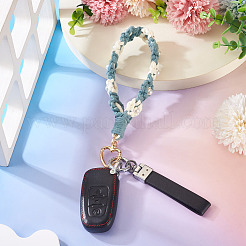 Cotton Braided Flower Pendant Decorations&nbsp;AJEW-TAC0030-032G-10