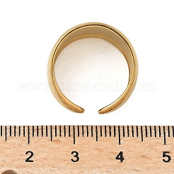 304ステンレススチールカフリング  イオンプレーティング（ip）  18KGP本金メッキ  14mm&nbsp;RJEW-P150-07G