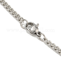 Non-Tarnish 201 Stainless Steel Pendant Necklaces for Man&nbsp;NJEW-Q336-02J-P