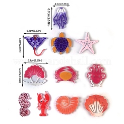 Ocean Theme Animal Cabochon Silicone Molds&nbsp;DIY-L071-01