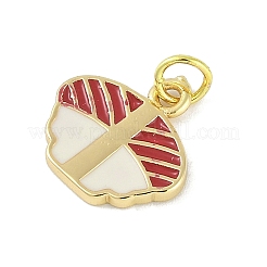 Brass Enamel Pendants&nbsp;KK-B114-12G