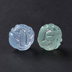 透明つや消しアクリルビーズ  ABカラーメッキ  ラウンド  ミックスカラー  10.5~11mm  穴：1.8mm  770個/ 500g&nbsp;OACR-P013-36M