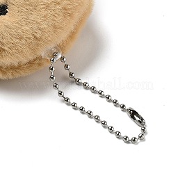 Christmas Theme Cloth Plush Doll Pendant Decorations&nbsp;HJEW-D030-01B