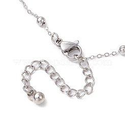 304 Stainless Steel Ball Link Chain Bracelet Making&nbsp;AJEW-JB01305-02