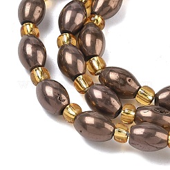 Electroplated Natural Druzy Geode Crystal Beads Strands&nbsp;G-G459-03B