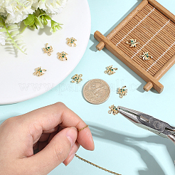 10Pcs Brass Micro Pave Cubic Zirconia Pendants&nbsp;KK-BBC0027-94
