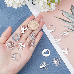 201 Stainless Steel Pendants&nbsp;STAS-UN0014-96P