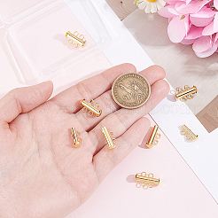 6Pcs Brass Slide Lock Clasps&nbsp;KK-BBC0027-58A