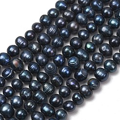 Natural Cultured Freshwater Pearl Beads Strands&nbsp;PA-CBABE82-07