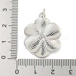 Rack Plating Brass Micro Pave Cubic Zirconia Pendants&nbsp;KK-C059-01P