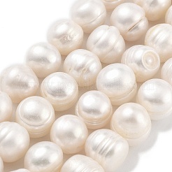 天然養殖淡水パールビーズ連売り  ポテト  古いレース  11~12mm  穴：0.6mm  約17~18個/連  7.09~7.48インチ（18~19cm）&nbsp;PEAR-C003-21B