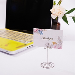 20Pcs 4 Style Carbon Steel Name Card Holder&nbsp;AJEW-SZ0001-79