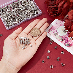 200Pcs 4 Style Tibetan Style Alloy Bead Cones&nbsp;FIND-PH0004-54