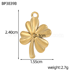 304 Stainless Steel Pendants&nbsp;SA-OY002--14G