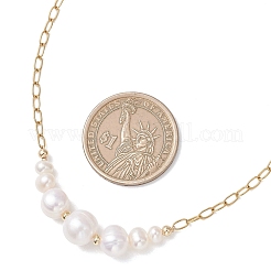 Natural Pearl Potato Graduated Beaded Necklaces&nbsp;NJEW-JN05923