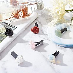 6Pcs Heart Gemstone Car Air Vent Clips&nbsp;AJEW-PH00496-05