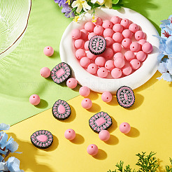 56Pcs 4 Styles Silicone Beads&nbsp;FIND-TA0010-75B