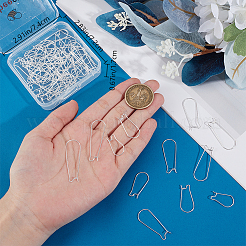 80Pcs 4 Styles 304 Stainless Steel Hoop Earring Findings&nbsp;STAS-BBC0005-93