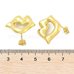 Lip 304 Stainless Steel Stud Earrings&nbsp;EJEW-A125-57G