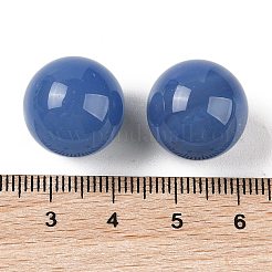 天然ブルーアゲート 穴なし球形ビーズ  ラウンド  染め＆加熱  16mm&nbsp;G-K353-04D-30