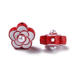 Spray Painted Alloy Enamel Bead&nbsp;PALLOY-H134-59