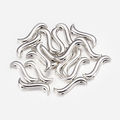 合金スペーサーバー  カドミウムフリー＆ニッケルフリー＆鉛フリー  アンティークシルバー  18x5.5x2mm  穴  1mm&nbsp;X-PALLOY-A13282-AS-NR