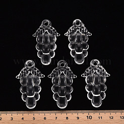 秋のテーマ透明アクリルビーズ  ブドウ  透明  46x27x16.5mm  穴：3.5mm  約101個/500g&nbsp;TACR-S154-60B-205