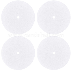 100個の紙コーヒーフィルター  フラットラウンド  ホワイト  82x0.2mm&nbsp;FIND-WH20007-41B-01