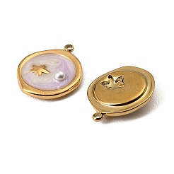 304 Stainless Steel Enamel Pendants&nbsp;STAS-I371-04G-02