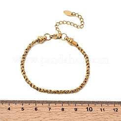 304 Stainless Steel Rope Chains Bracelets for Women&nbsp;BJEW-A158-02C-G