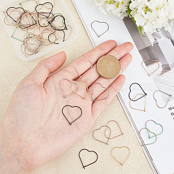 50Pcs 5 Colors PVD Vacuum Plating 304 Stainless Steel Hoop Earring Findings&nbsp;STAS-UN0023-09