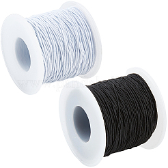 2 Rolls 2 Colors Polyester Round Elastic Cords&nbsp;OCOR-CY0003-39