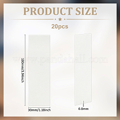 吸取紙  長方形  ホワイト  100x30x0.8mm10個/セット&nbsp;DIY-WH0678-84