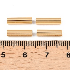 シェグレイスの真鍮製チューブビーズ  コラム  カドミウムフリー＆ニッケルフリー＆鉛フリー  18KGP本金メッキ  12x3mm  穴：2.4mm&nbsp;XGRPCP117-254G