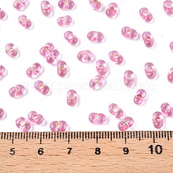 Baking Paint Transparent Glass Seed Beads&nbsp;SEED-N006-05D