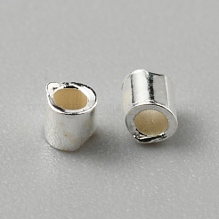 925 Sterling Silver Tube Beads&nbsp;FIND-WH0419-13