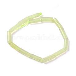 天然新しいヒスイの​​ビーズ連売り  コラム  13~14x4~4.5mm  穴：1.2mm  約14個/連  7.48''（19センチメートル）&nbsp;G-U010-A08-01