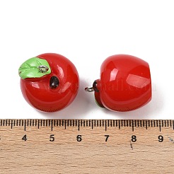 Spray Painted Opaque Resin Pendants&nbsp;RESI-F061-01B-01
