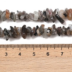 天然石ムーンストーンビーズ連売り  チップ  5~16mm  穴：0.8mm  15.75~16.14''（40~41センチメートル）&nbsp;G-A284-B01-01