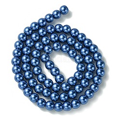 Eco-Friendly Dyed Glass Pearl Beads Strands&nbsp;HY-A008-6mm-RB087