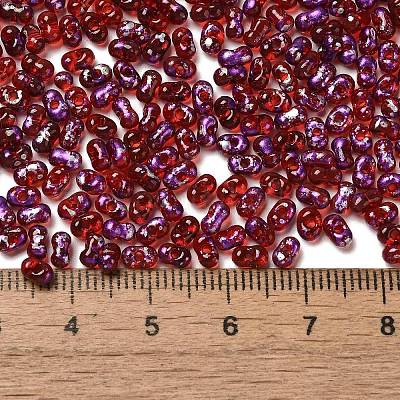 Spray Painted Glass Seed Beads&nbsp;SEED-F005-06A-03-1